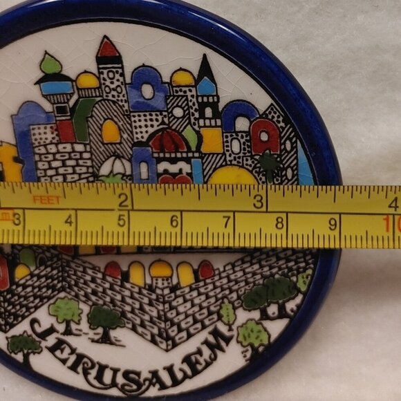 Vintage Jerusalem Ceramic Plate - Picture 3 of 3